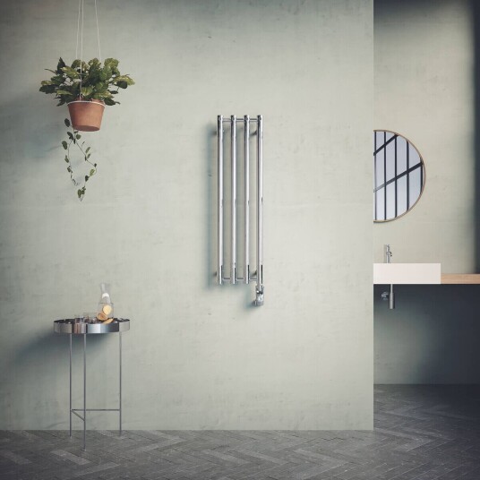 Nordhem Rosendal Håndkletørker 260x1070 mm, Strøm, Krom