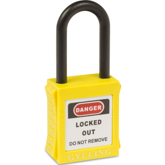 Gylling Teknikk Lockout Hengelås Gul Ulike Nøkler Kd Gylling Teknikk Lockout Hengelås Gul Ulike Nøkler Kd