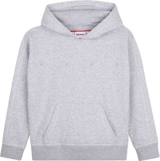 Hugo Kids Hooded Sweatshirt CHINE GREY 128 Hugo Kids Hooded Sweatshirt CHINE GREY 128