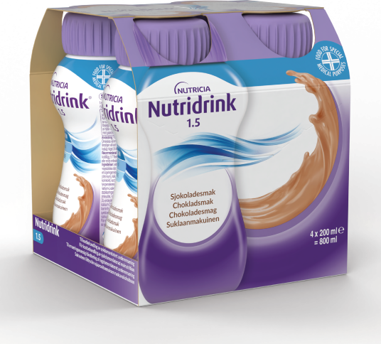 Nutridrink Næringsdrikk Sjokolade 4x200 ml Nutridrink Næringsdrikk Sjokolade 4x200 ml