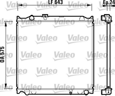 Radiator VALEO 734205