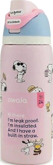 Termokopp Ny Owala Snoopy Eksklusiv 24/32oz Gave i Eske Rosa
