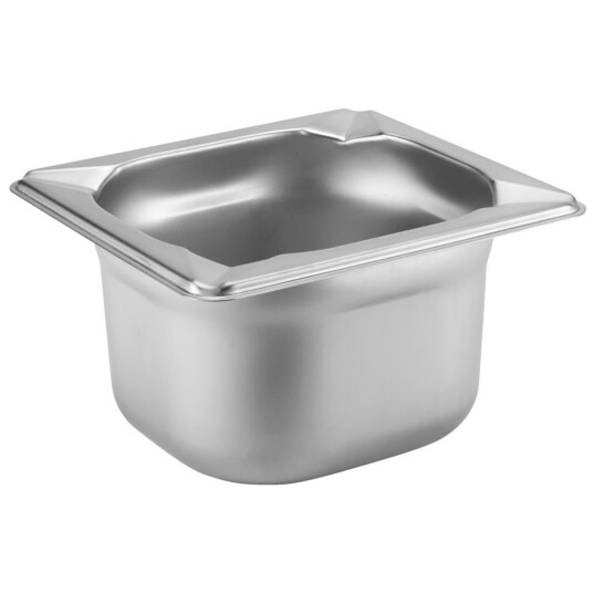 PULSIVA Kantine Profi GN 1/6; Størrelse GN 1/6, 1.4l, 17.6x16.2x10 cm (LxBxD); Stålgrå