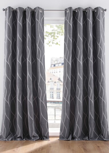 bonprix Jacquard-gardin (1-pack) false