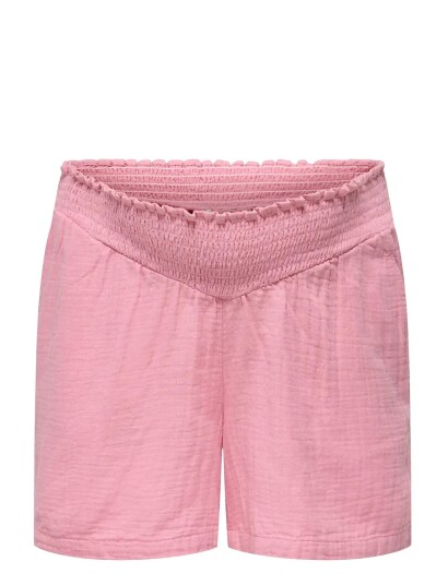 Only Maternity Olmthyra Smock Shorts Wvn   Pink   L
