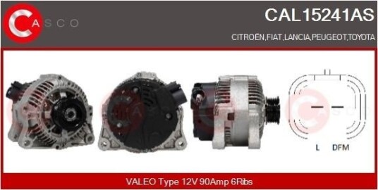 CASCO CAL15241AS Dynamo CASCO CAL15241AS Dynamo