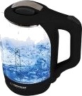 Esperanza YUKON 1.7L Vannkoker 1500W Glass og Plast Svart