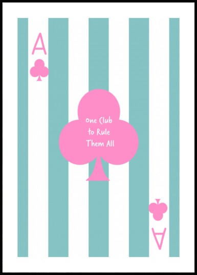 One Club Rules Plakat / 30x40