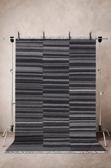 Jotex MELLA ullteppe 200x300 cm Svart 1653479-01-45 1653474-02-45
