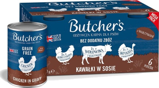 Butcher'S Våtfôr Original Kornfritt For Hunder Blandet Pakke 3 Varianter 12 X 400 G Butcher'S Våtfôr Original Kornfritt For Hunder Blandet Pakke 3 Varianter 12 X 400 G