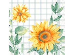 Serviet Duni 33X33 Cm 3-Lags Sunflower Day,10 Pk X 50 Stk