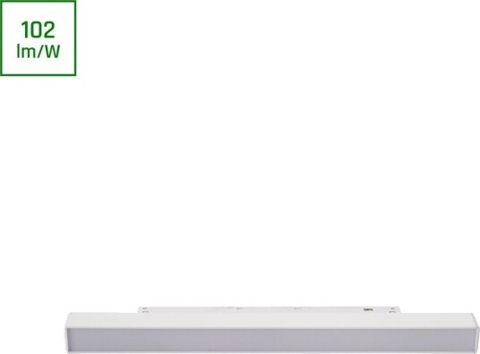 10W System Shift Basic Line S skinnespot 48V 1020lm 2700K 30cm magnetisk skinnesystem IP20 Dimbar : Ikke dimbar Kulør : Varm