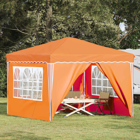  Pop up Festtelt Oransje 288 x 288 x 245 cm Oxford Stoff