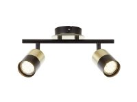 Brilliant Maribel 81013/78 Loft-spotlights GU10 7 W Messing (børstet) Sort