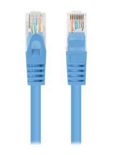 Lanberg Koblingskabel Rj-45 Hann Til Rj-45 Hann 3 M 4.8 Mm U/Utp Uskjermet Cat 5E Ral 5012 En Pakke 10