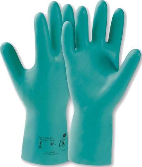 Honeywell Kjemikaliehanske Camatril 730 Nitril, Flosset 10