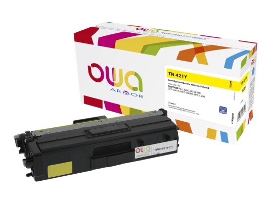 Owa K18060ow - Gul - Kompatibel - Tonerpatron Alternativ For: Brother Tn421y - For Brother Dcp-L8410 Hl-L8260 Hl-L8360 Mfc-L8690 Mfc-L8900 Owa K18060ow - Gul - Kompatibel - Tonerpatron Alternativ For: Brother Tn421y - For Brother Dcp-L8410 Hl-L8260 Hl-L8360 Mfc-L8690 Mfc-L8900
