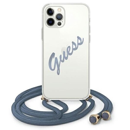 Guess Guhcp12mcrtvsbl, Etui, Apple, Iphone 12 / Iphone 12 Pro, 15,5 Cm (6.1"), Blå, Gjennomsiktig