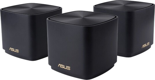 ASUS ZenWiFi XD4 Plus Mesh Router Wi-Fi 6 3-pakning, Svart