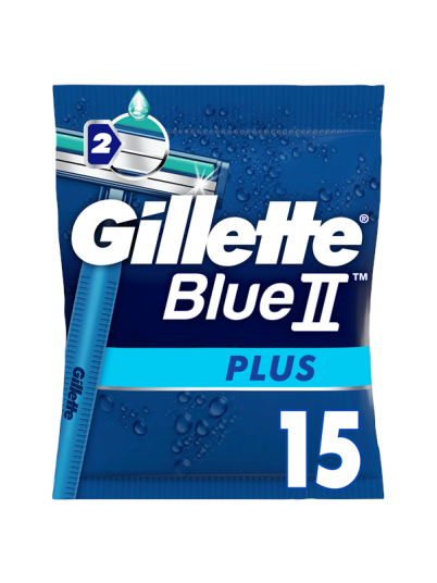 Gillette Blue II Plus Engangshøvler x 15Pakn.
