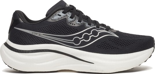 Saucony Men"s Ride 19 Black/Silver 48 Saucony Men"s Ride 19 Black/Silver 48