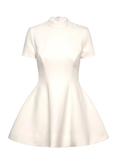 Bardot Zephyra Collar Mini Dress White 34