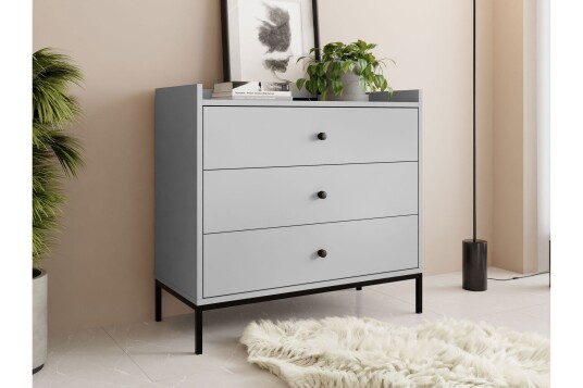 Kommode Mariestad 80 cm Grå