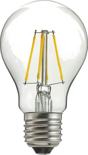 Globen LightingLyskilde E27 LED 3 trinn kan dimmes Normal Klar 0,4 7WTransparentLyspærer & glødepærer