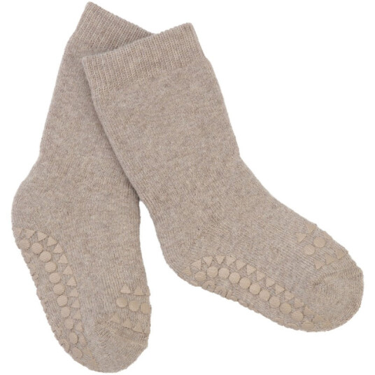 GObabyGO non slip socks – sand   2 3år
