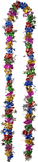 Hisab/Joker Glittergirlander Flerfarget 97559