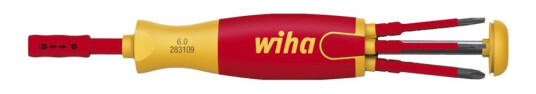 Wiha Liftup Electric 2831 - Screwdriver Handle With Bit Set - 75 Mm