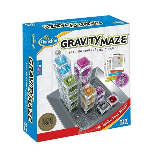 ThinkFun Gravity Maze Barnespill med 3D Labyrint og Kuler ThinkFun Gravity Maze Barnespill med 3D Labyrint og Kuler