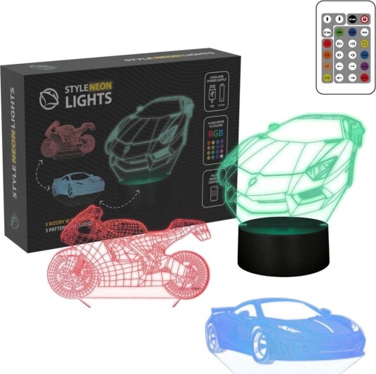 Manta Snl120rgb Led Le Lysdekorasjon For Kjøretøy 1 Rgb 3D Manta Snl120rgb Led Le Lysdekorasjon For Kjøretøy 1 Rgb 3D