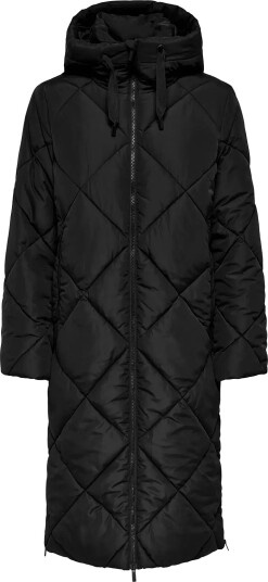ONLY Onlmaggi Long Hood Puffer Cc Otw Black L ONLY Onlmaggi Long Hood Puffer Cc Otw Black L