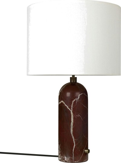 Gravity Table Lamp Big Maroon / White