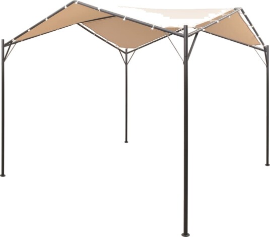 vidaXL Paviljongtelt 4x4 m stål Beige vidaXL Paviljongtelt 4x4 m stål Beige