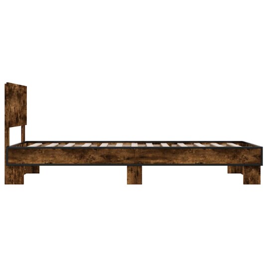  Sengeramme røkt eik 75x190 cm konstruert tre og metall 8721102447921