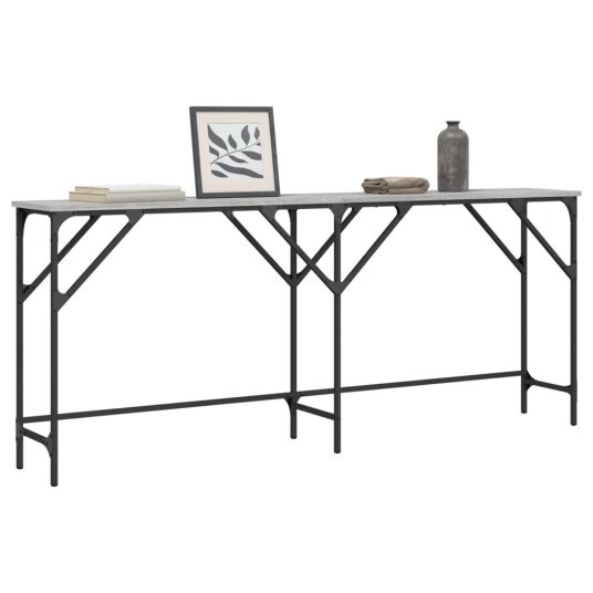  Konsollbord grå sonoma 180x29x75 cm konstruert tre 8721012195479