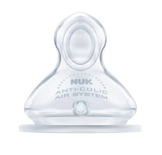 NUK First Choice+ Silikontåtesmokk Medium 6-18 mnd 2 pk
