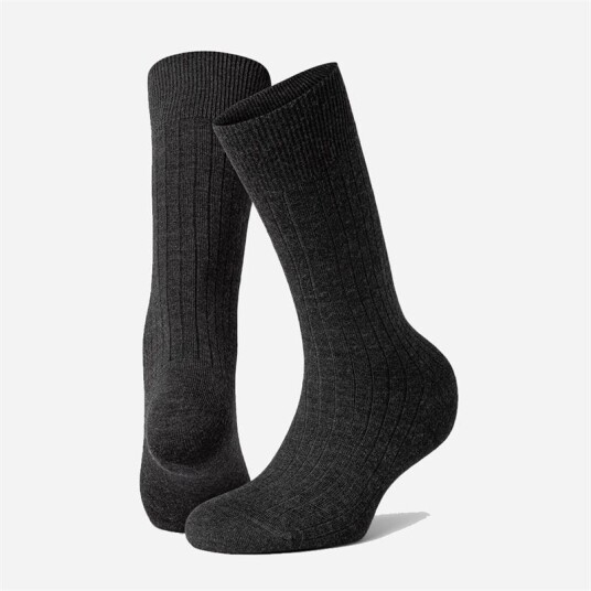 Panos Emporio Calle Wool Rib Sock Antracite OS