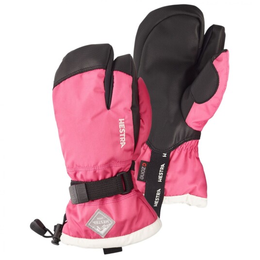 Hestra Votter Og Hansker Hestra Gauntlet 3 finger Skihansker Junior Fuchsia 7