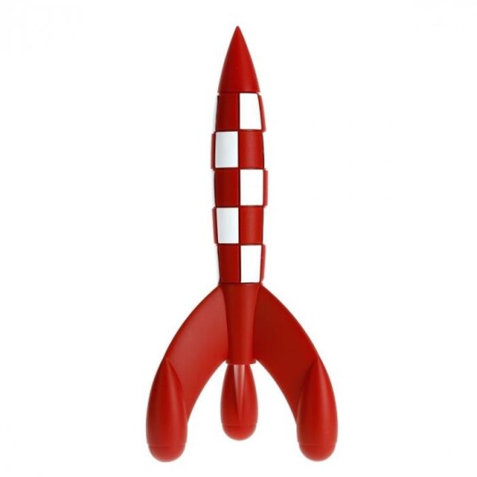 Tintin Månens Rakett Figur 17 CM Plastfigur Tintin Månens Rakett Figur 17 CM Plastfigur