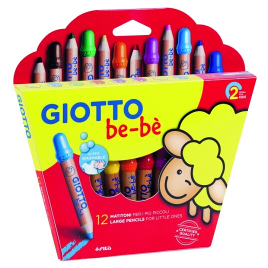 Giotto Be-bè Fargeblyanter 12-set