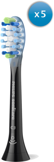 Philips Sonicare C3 Premium Plack Defence børstehoder 4+1 sort Philips Sonicare C3 Premium Plack Defence børstehoder 4+1 sort