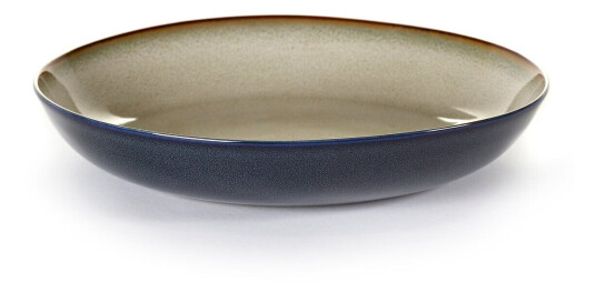Serax Terres de Rêves pastatallerken 23,5 cm Misty grey-dark blue