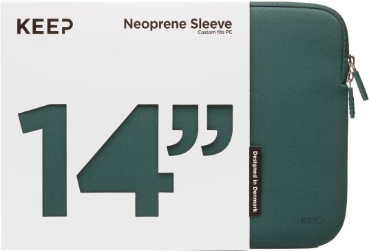 KEEP 14" Neopreneetui til bærbar PC (Power Green)