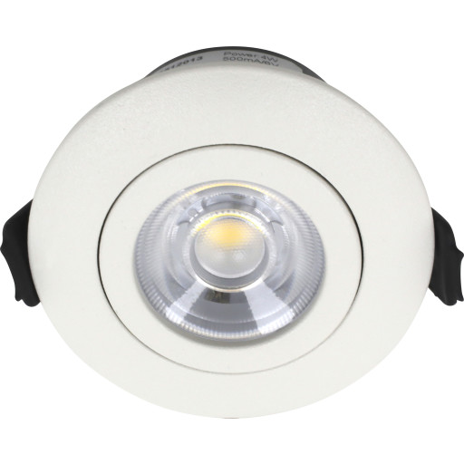 Nordtronic Low Profile Flexible G2 Ø75 3000K driver rund mat hvid inden og udendørs brug Nordtronic Low Profile Flexible G2 Ø75 3000K driver rund mat hvid inden og udendørs brug