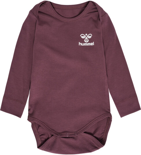 Hummel Body L/æ hmlElvina Plum Wine 74 Langermet Body Lilla Rød