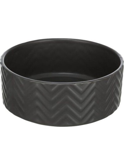 Trixie Ceramic Bowl Dog 0.9 L/ 16 cm Black