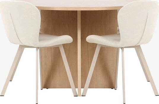 Venture Home Spisebord Strada med Lilja stol Beige Venture Home Spisebord Strada med Lilja stol Beige